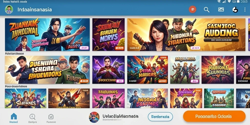 Screenshot aplikasi menunjukkan antarmuka yang menarik dan user-friendly.