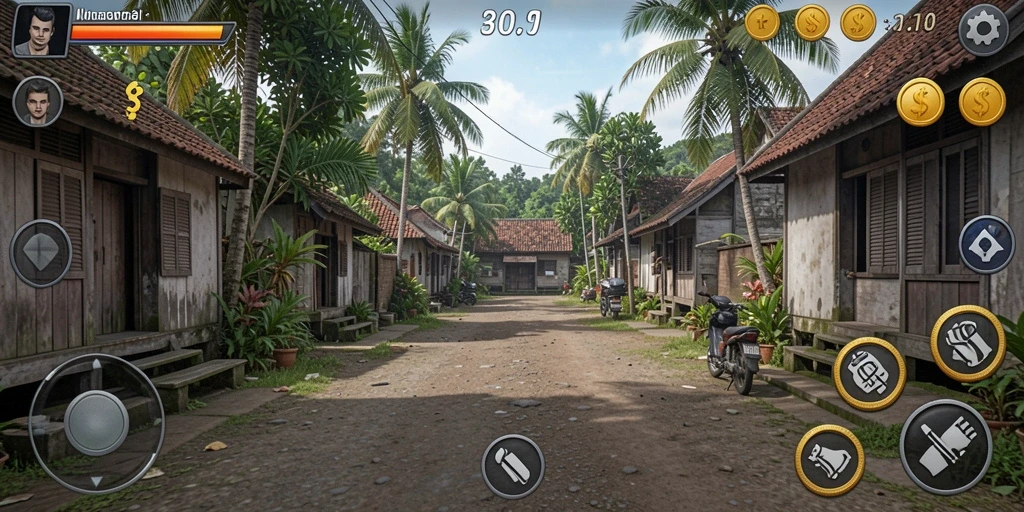 Tampilan antarmuka permainan yang intuitif.