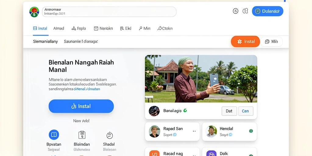 Tampilan antarmuka yang sederhana dan mudah dinavigasi.