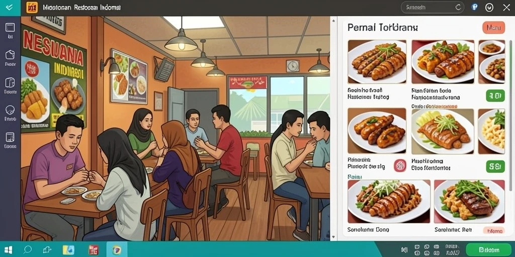 Tampilan antarmuka yang menarik dan modern.
